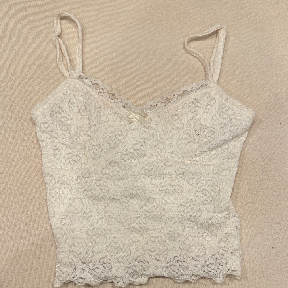 Full Tilt Lace Camisole in Cream